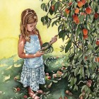 View "Girl Under a Peach Tree"